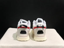 Off-White White and Red Low-Top Sneakers