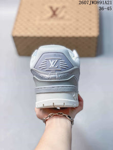 Louis Vuitton Trainer Maxi Sneakers Silver White 2607TWD891A21