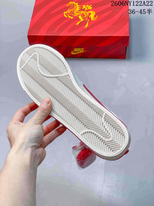 Nike Blazer Low Jumbo White and Red Sneakers 06NY122A22