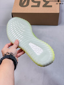 Adidas Yeezy Boost 350 V2 Green and White Sneakers