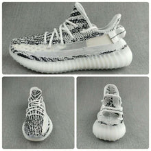 Yeezy 350 V2 Knit Sneakers Black and White
