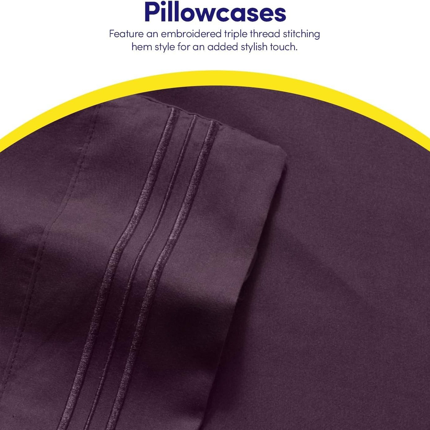 TC1800 Winter Warm Bed Sheet Set 3\u002F4pcs - 160GSM Brushed Deep Pocket 18 Inch - Hotel Luxury Bedding Wrinkle Free Easy Care - Includes Flat Fitted Sheet & 2 Pillowcases