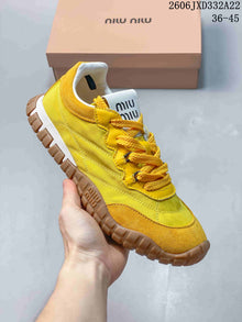 Miu Miu Tyre Low-Top Lace-Up Sneakers JXD332A22