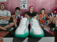 Nike South Coast White Turquoise Basketball Sneakers