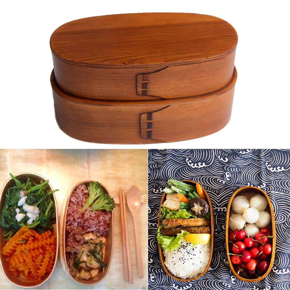Japanese Cedar Bento Box - Oval Snack Container