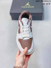 Jordan Air Jordan 1 Low White Brown Sneakers 2607JDD295A15