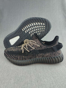 Yeezy 350 V2 Black Reflective-Style Sneakers