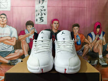 Jordan White and Red High-Top Basketball Sneakers