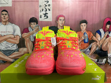 PUMA Basketball Sneakers in Lime Green and Coral