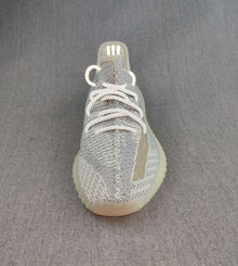 Yeezy 350 V2 Knit Sneakers in Gray and Cream