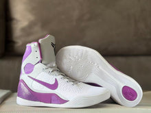 Nike Kobe 9 High Basketball Shoes White Purple
