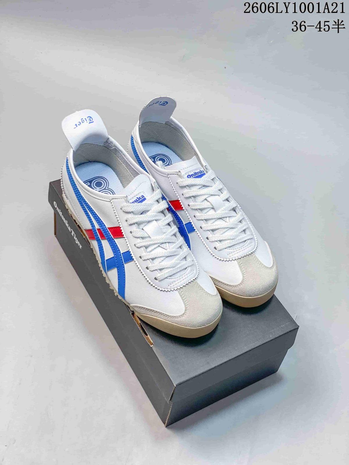 Onitsuka Tiger Mexico 66 White Blue Red Sneakers 06LY1001A