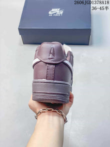 Nike Air Force 1 Low Sneakers in Mauve and White
