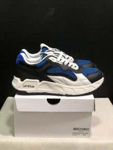 Off-White Leather Low-Top Sneakers Black Blue White EU 36-45
