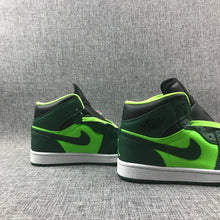 Jordan 1 Mid Fluorescent Green Sneakers 554724-330