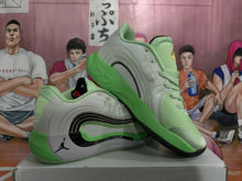Jordan Chewing Gum Basketball Sneakers Green and Gray