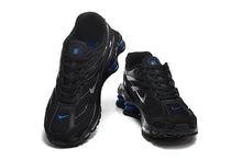 Nike Shox R4 Black and Blue Sneakers