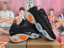 Nike Black Basketball Sneakers with Orange and Blue Accents