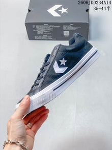 Converse Low-Top Lace-Up Sneakers in Charcoal