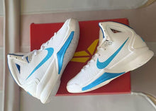 Nike HD2010 Kids Basketball Sneakers White Carolina Blue