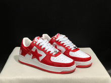 BAPE STA Low-Top Sneakers Red and White