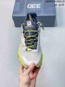 Kailas FUGA EX330 Trail Running Shoes, White and Neon Yellow