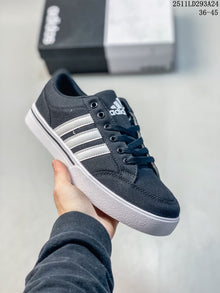 Adidas GVP Canvas STR Low-Top Sneakers, Navy and White B23999
