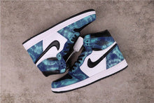 Jordan Air Jordan 1 Tie-Dye High-Top Sneakers Blue Black White