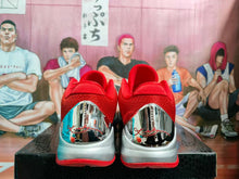 Nike Red and Silver Basketball Sneakers