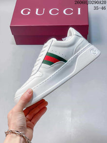 Gucci Chunky Low-Top Lace-Up Sneakers, White