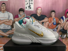 Nike LeBron Basketball Sneakers White Gold