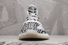 Yeezy 350 V2 Black White Pattern Sneakers
