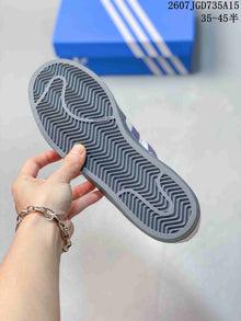 Adidas Superstar Sneakers White Purple Gray 2607JGD735A15