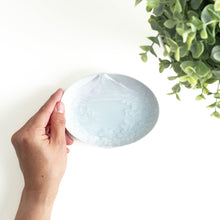 Celadon Mount Fuji Cherry Blossom Dessert Plate