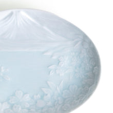 Celadon Mount Fuji Cherry Blossom Dessert Plate