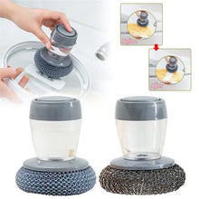 Kitchen Soap Dispensing Sponge Brush