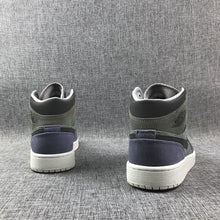 Jordan 1 Mid Gray Purple Sneakers 852842-203