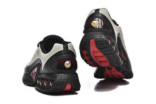 Nike Air Max DN Sneakers in Light Gray, Black and Red