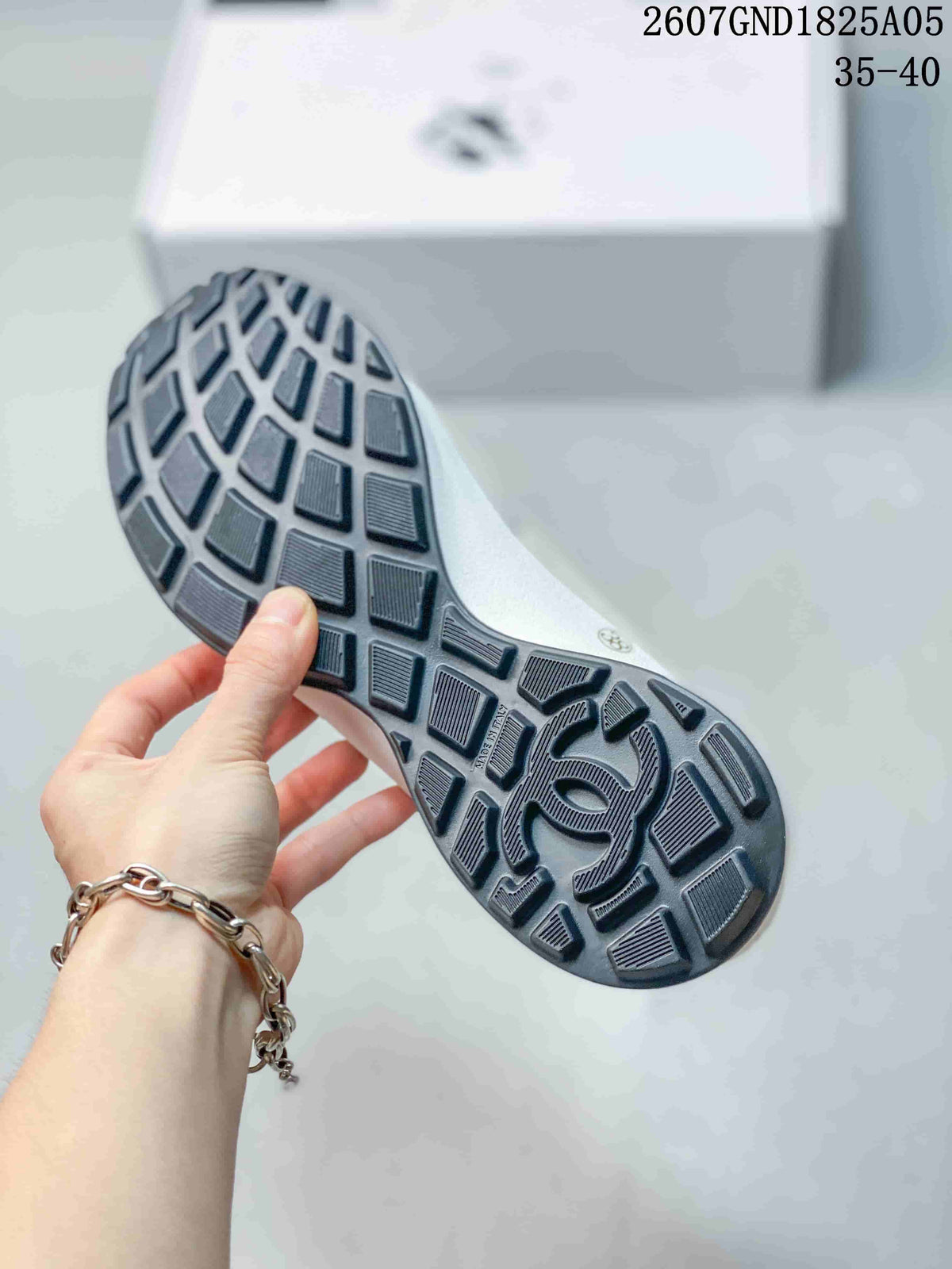 Chanel 2607GND1825A05 Colorblock Platform Sneakers