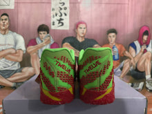 Nike Sneakers Red Green Gradient Basketball Style