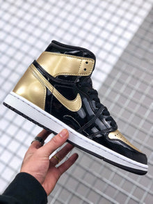 Jordan Air Jordan 1 High Gold Toe Sneakers 861428-007