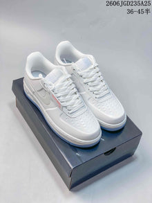 Nike Air Force 1 Low Sneakers in White and Charcoal