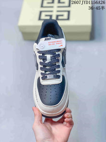 Nike Air Force 1 Low White and Navy Sneakers