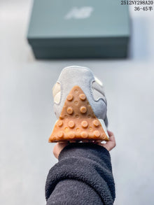 New Balance 327 Retro Sneakers in Cream, Gray and Navy