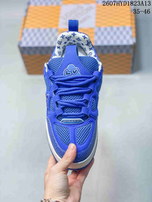 Louis Vuitton Trainer Sneakers Blue 2607HYD1823A13