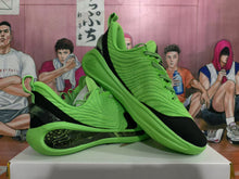 Green Low-Top Basketball Sneakers