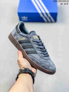 Adidas Gazelle Indoor Sneakers in Grey with Gum Sole