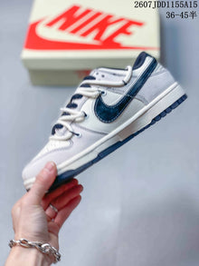 Nike SB Dunk Low Gray White Navy Sneakers