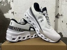 On Running Cloudmonster White Gray Running Sneakers