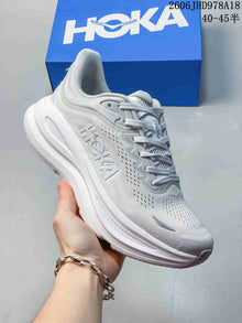 HOKA Bondi 9 Running Shoes, White, Style 1162011